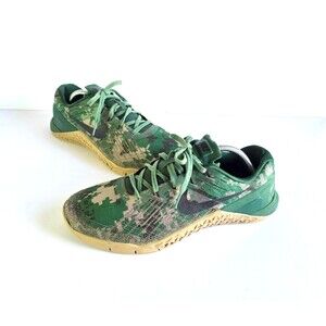 NIKE Metcon 3 AMP Baroque Brown Green Camo Running Shoes 10.5 44.5 852928